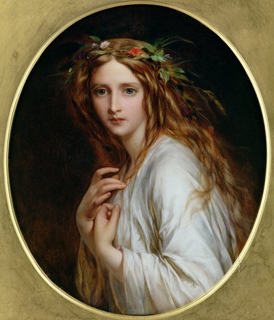 Ophelia, 1861 door Thomas Francis Dicksee